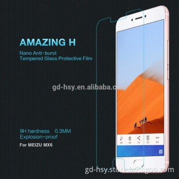 HUYSHE High Clear for Meizu MX6 anti-broken tempered glass screen protector for Meizu MX6